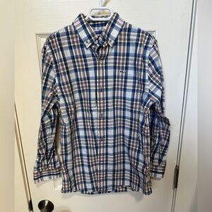Vineyard vines boys dress shirt button up Preppy Classic Plaid
